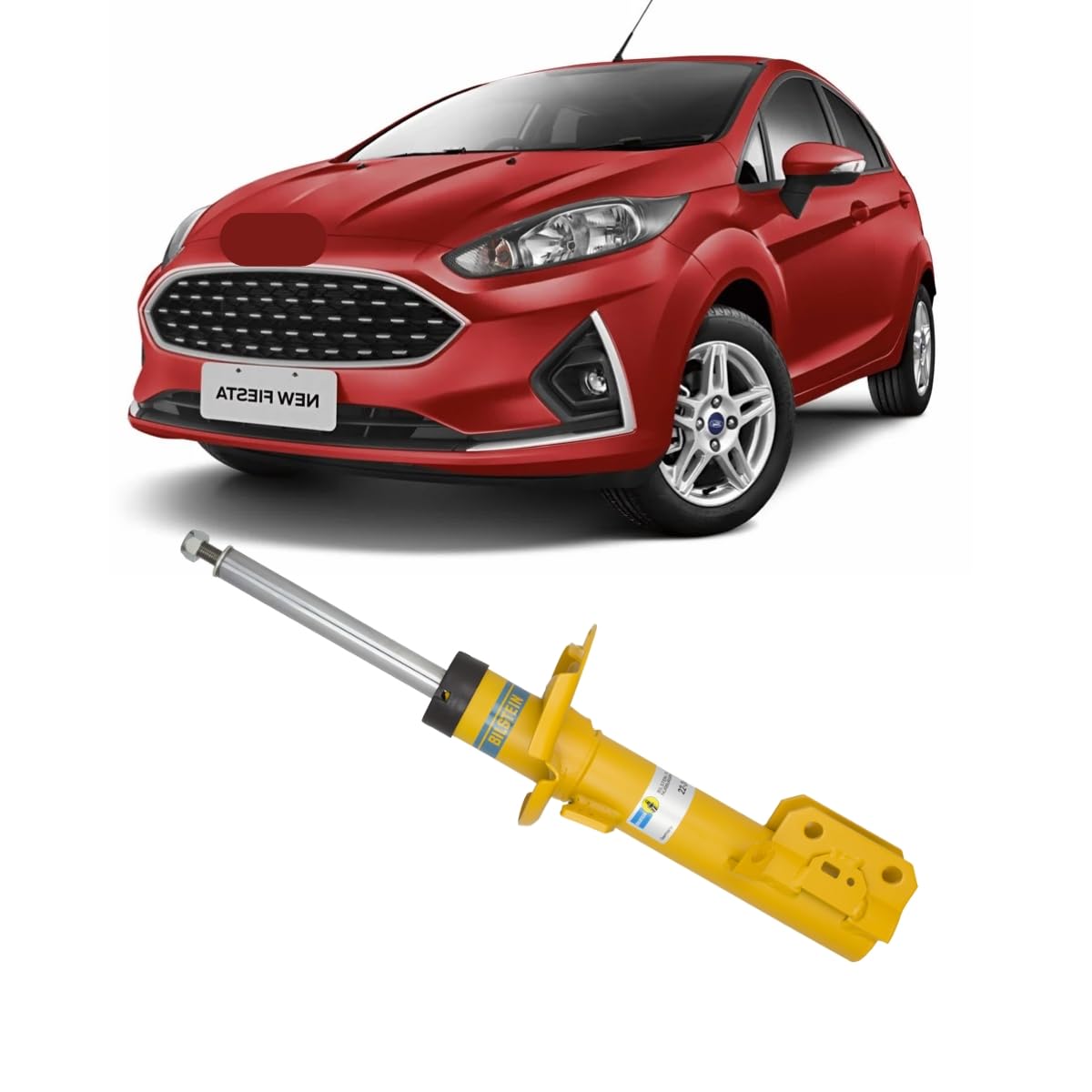 B8 Performance Plus Bilstein 11-16 Ford Fiesta L4 1.6L Front Right Monotube Shock (22-245229)