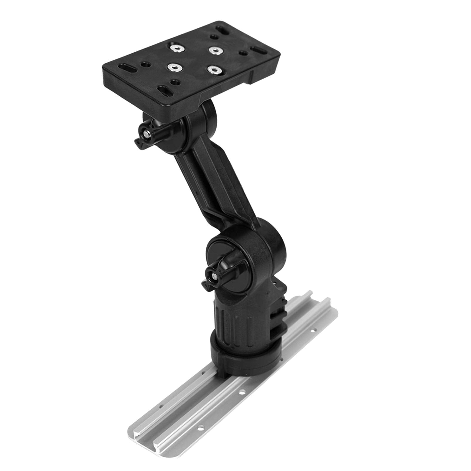 Fish Finder Mount YakAttack for Humminbird Helix 5, 7 and 9 | LockNLoad Kayak Track System | Compatible with GearTrac, MightyMount, and Most Kayak Tracks | Marine Electronics Kayak Accessory