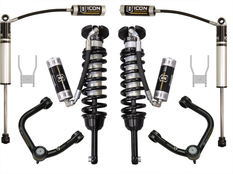 Stage 4 Suspension System, ICON 0-3" Lift, Tubular UCA, Compatible with 2005-11 Toyotaa Hilux, K53139T