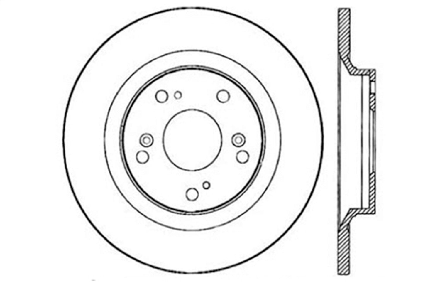Sport StopTech Cross Drilled Brake Rotor 128.40050L (Rear Left), 1 Pack