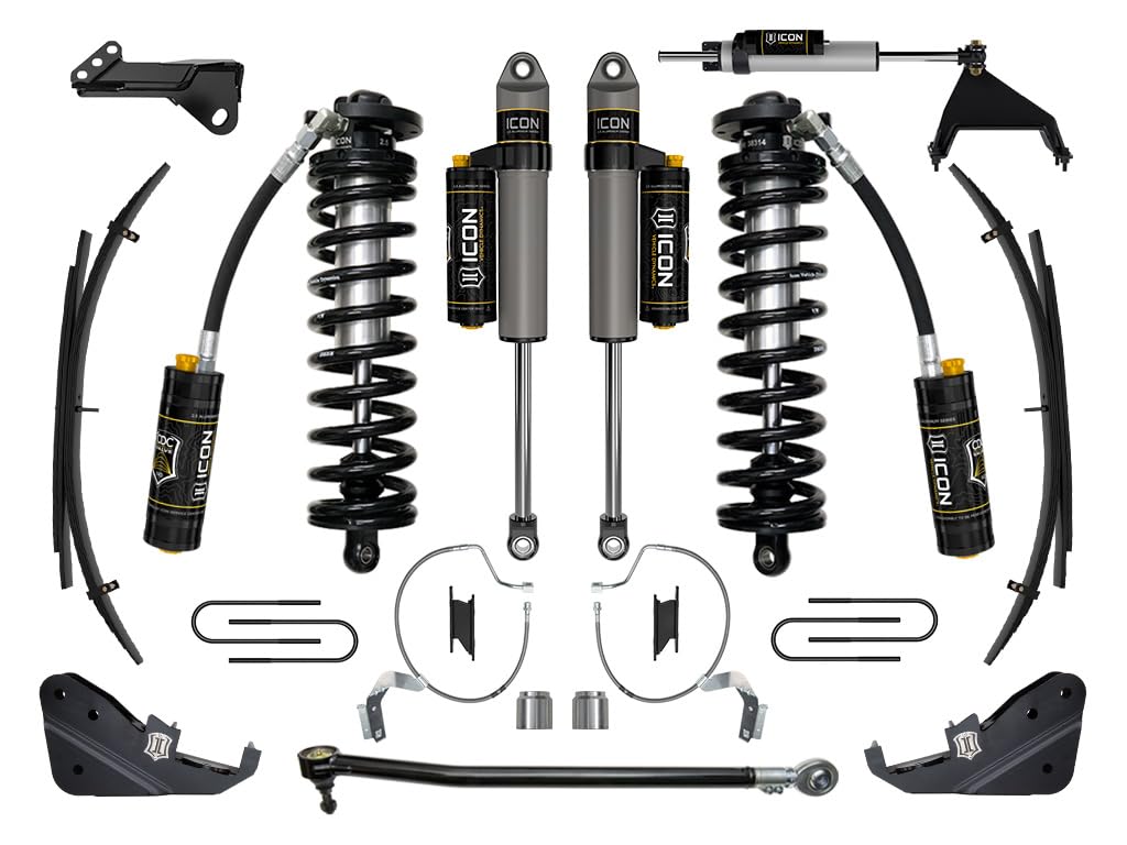 2023-2025 Ford F-250/F-350 Super Duty ICON 4WD, 4-5.5" Lift, Stage 5 Coilover Conversion System w/ Expansion Packs