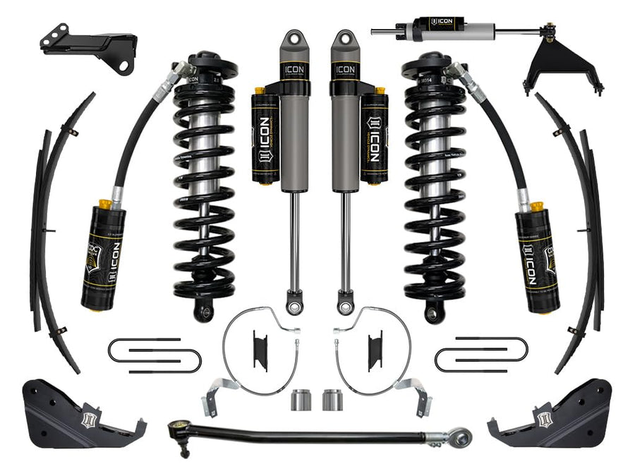 2023-2025 Ford F-250/F-350 Super Duty ICON 4WD, 4-5.5" Lift, Stage 5 Coilover Conversion System w/ Expansion Packs