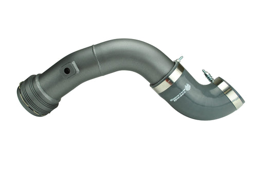 Cold Side Charge Pipe (Gray) Sinister Diesel for 2017–2024 Ford Powerstroke 6.7L | Replaces Factory Plastic Pipe | Heavy-Duty Aluminum Upgrade for Improved Durability