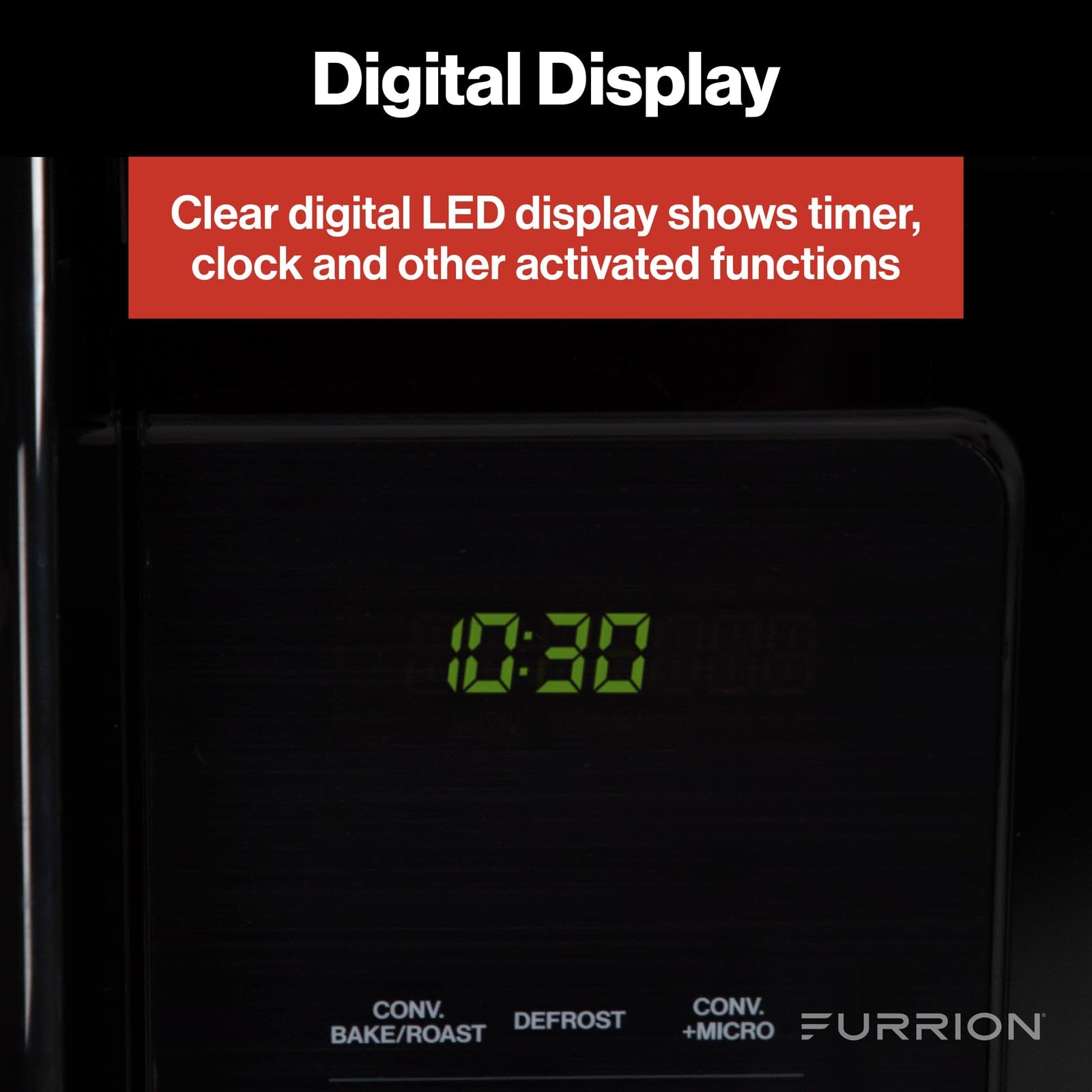 Furrion® - Over-The-Range Furrion Convection RV Microwave Oven - 1.7 cu. ft., Stainless Steel #FMCM15A-SS