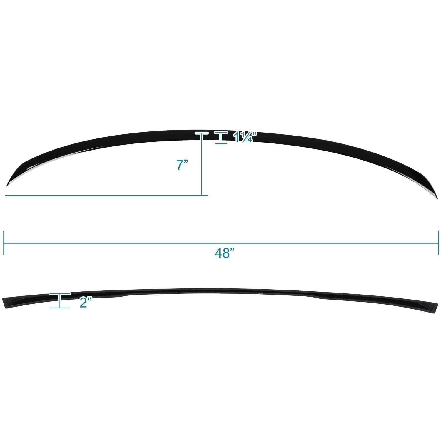 Rear Trunk Spoiler Wing for Spec-D Tuning 2019-2023 BMW G20 3-Series 4Dr Sedan Models