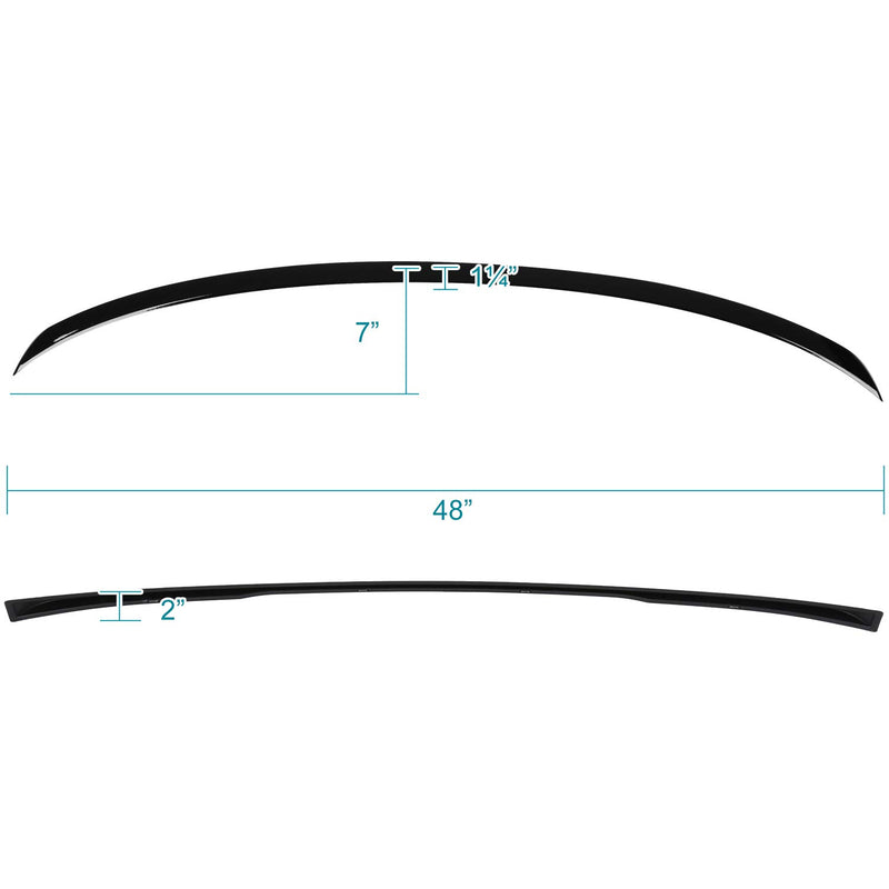 Rear Trunk Spoiler Wing for Spec-D Tuning 2019-2023 BMW G20 3-Series 4Dr Sedan Models