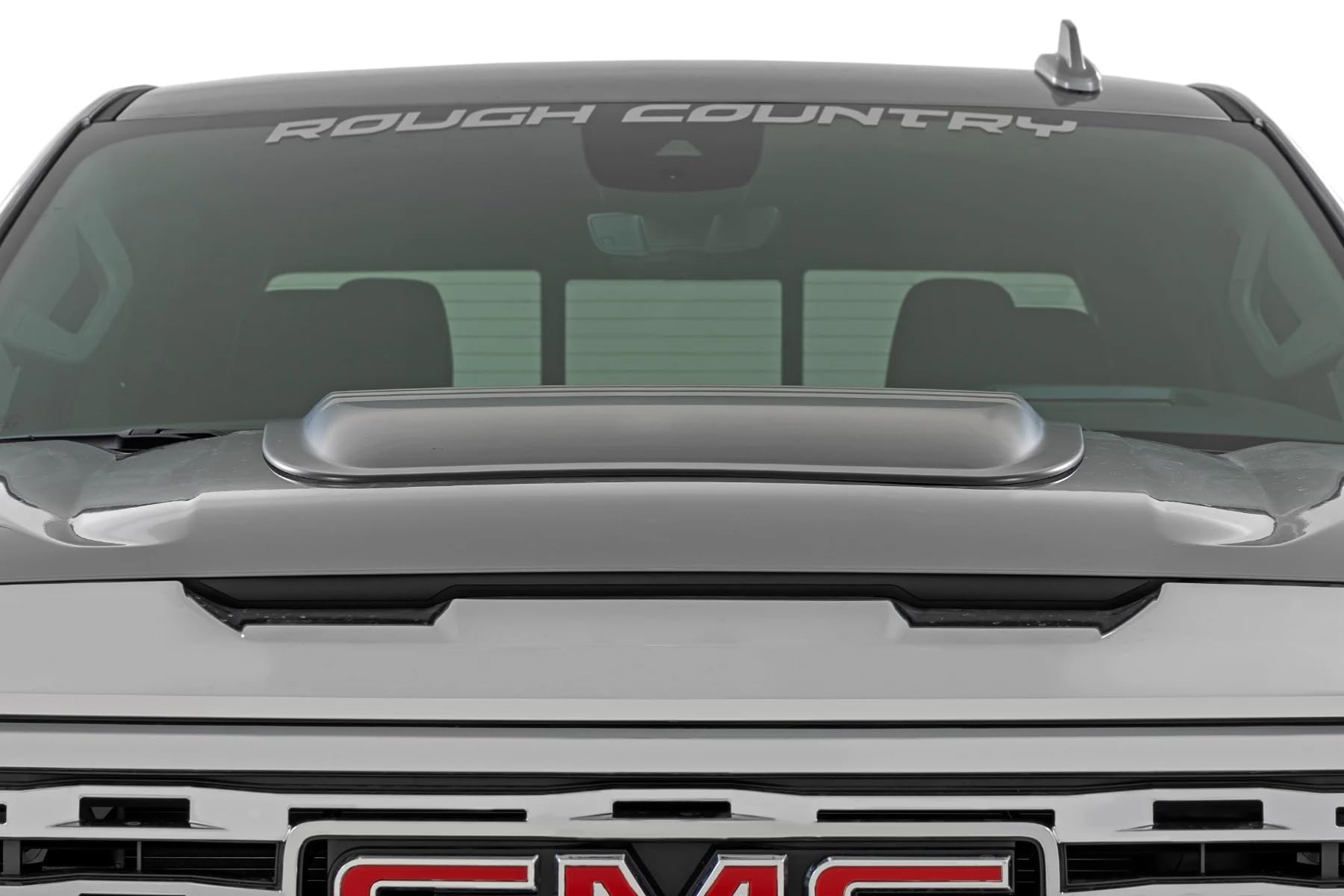 Hood Scoop Rough Country for GMC Sierra 1500 (2019-2026) - Matte Black, Paint-to-Code, Aggressive Style, Precision Fit, No-Drill Install