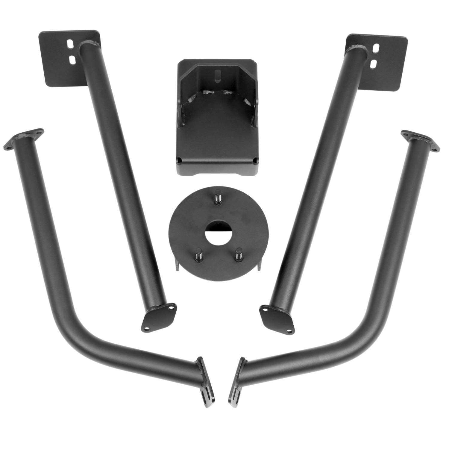 Spare Tire Carrier Rugged Ridge | Satin Black, Bed Mount | 11546.71 | Fits 2020-2025 Jeep Gladiator JT