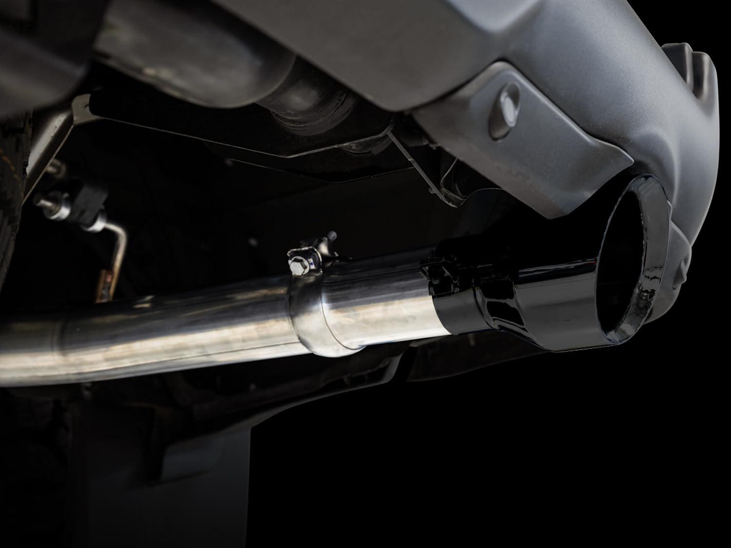 19-21 RAM 1500 AWE Tuning 5.7L (w/Cutouts) 0FG Dual Rear Exit Cat-Back Exhaust - Diamond Black Tips - 3015-33006