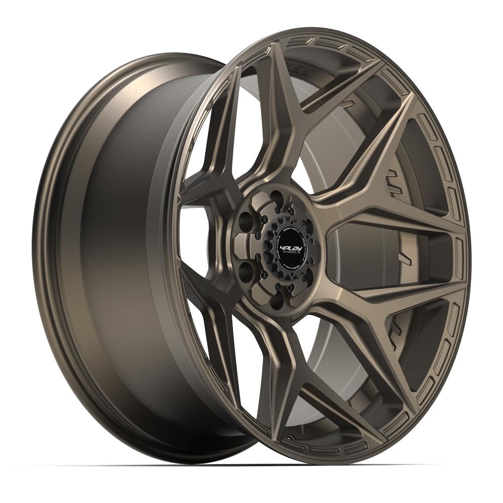 22 Inch 4PLAY Wheels Rim 4P06 Fits 6x135 & 6x139.7 22x10 Satin Bronze (1)