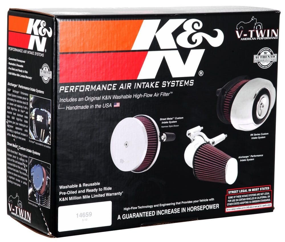 Intake System K&N RK-3945 for Harley Davidson, Chrome