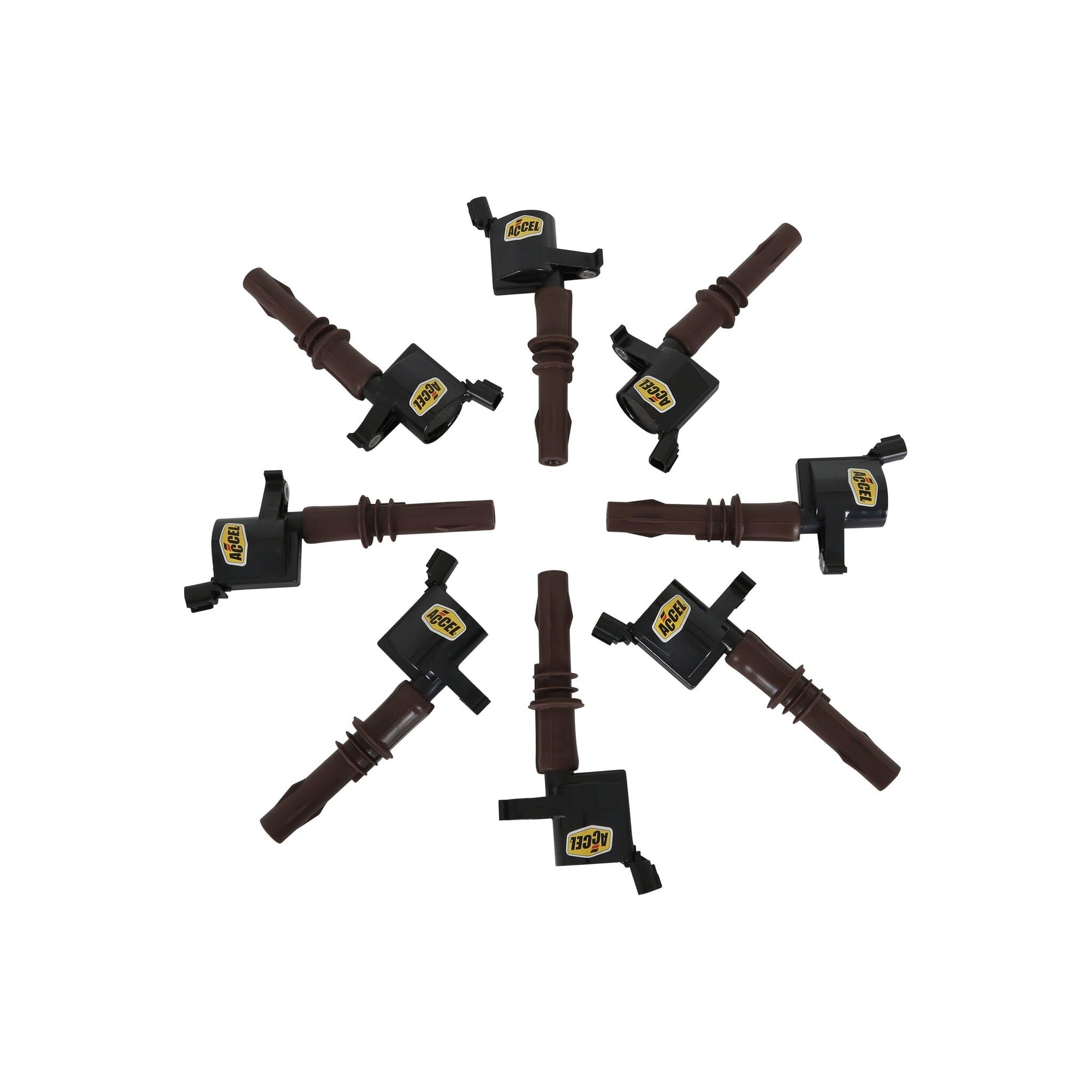 SuperCoil ACCEL 140033EK-8 Ignition Coil - Black, 8-Pack