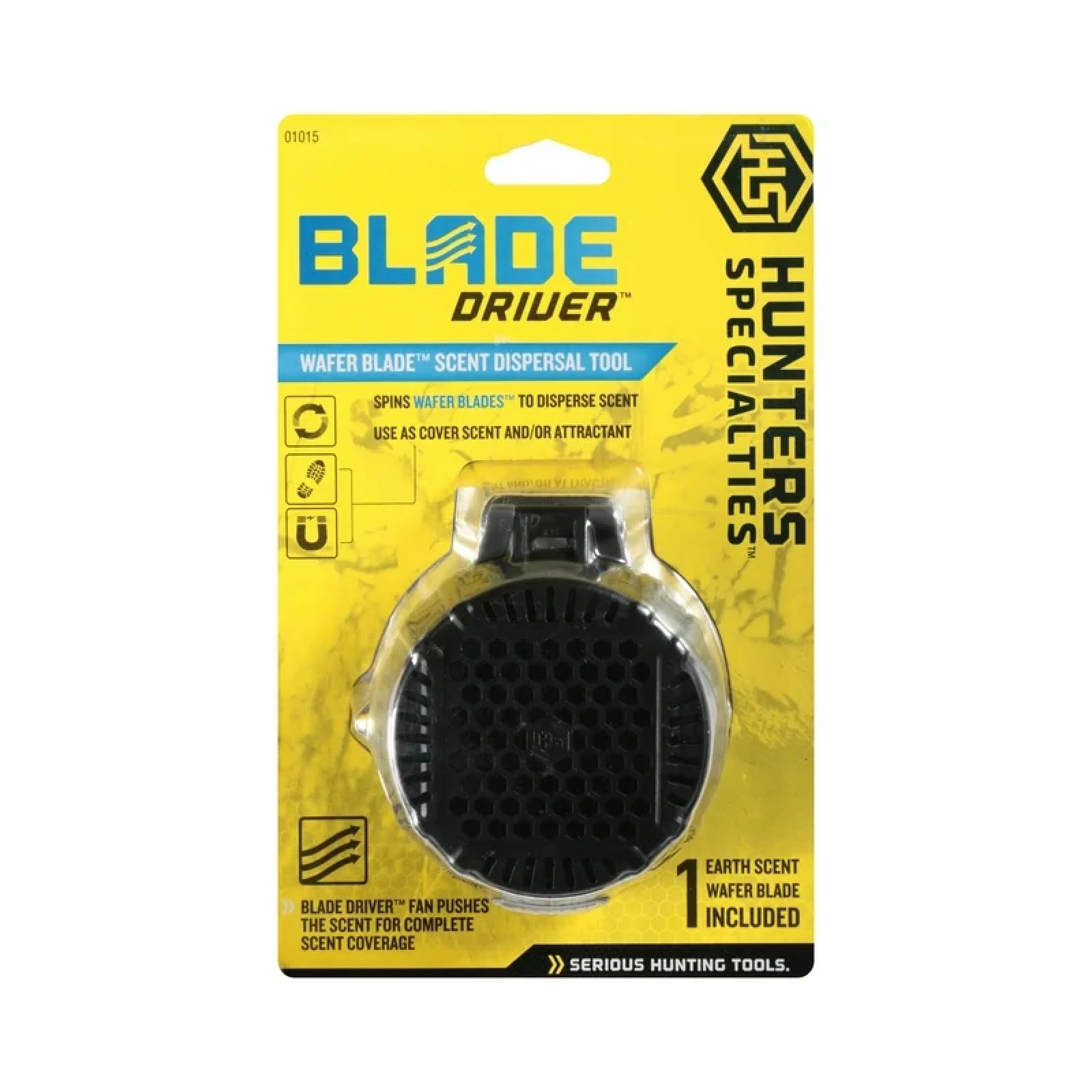 Blade Driver Hunters Specialties Scent Dispersal System with Fresh Earth Wafer Blade (2AAA Batteries Included)