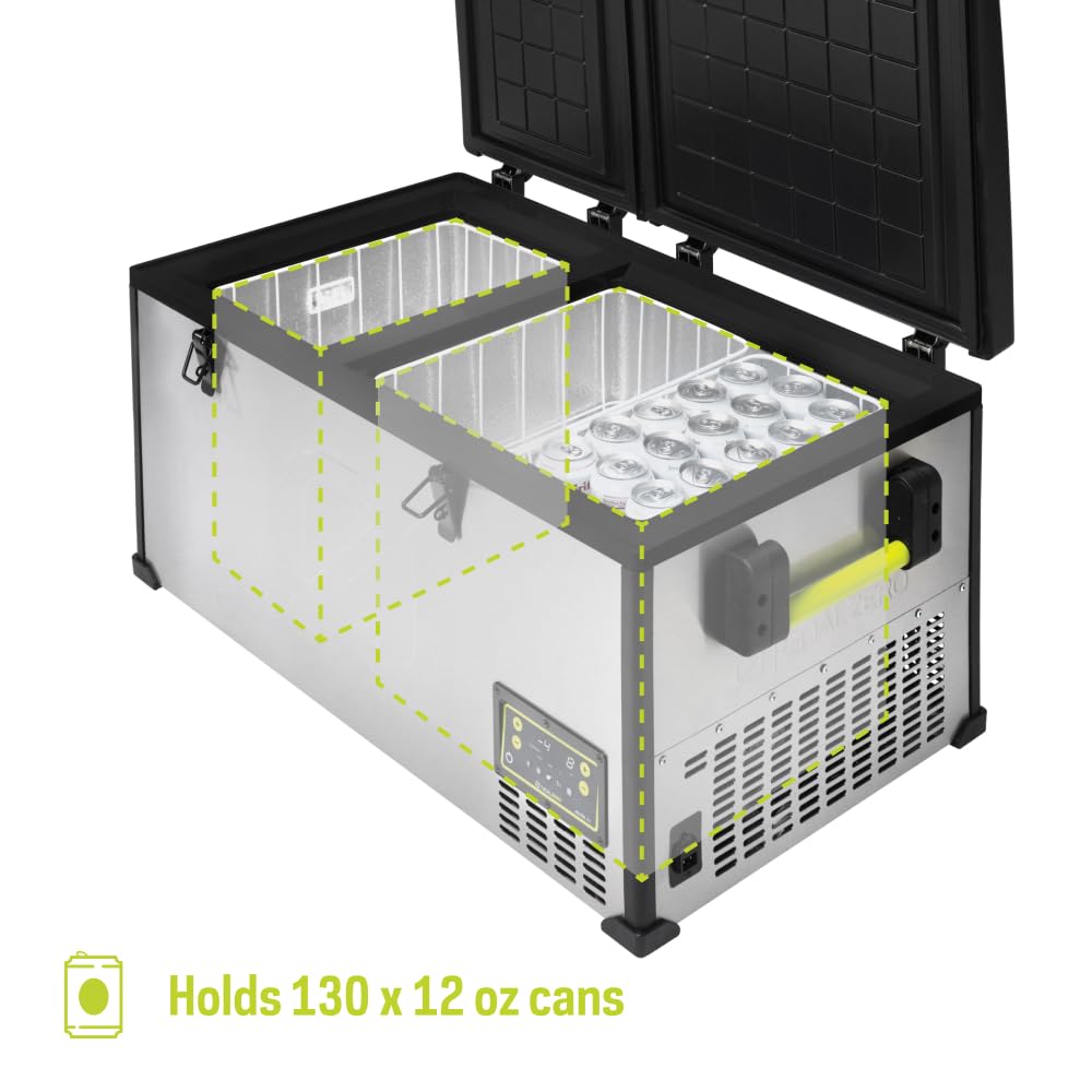 Goal Zero 80 Alta, Portable Fridge and Portable Freezer, Energy Efficient, 78 L, Dual Zone Compartments