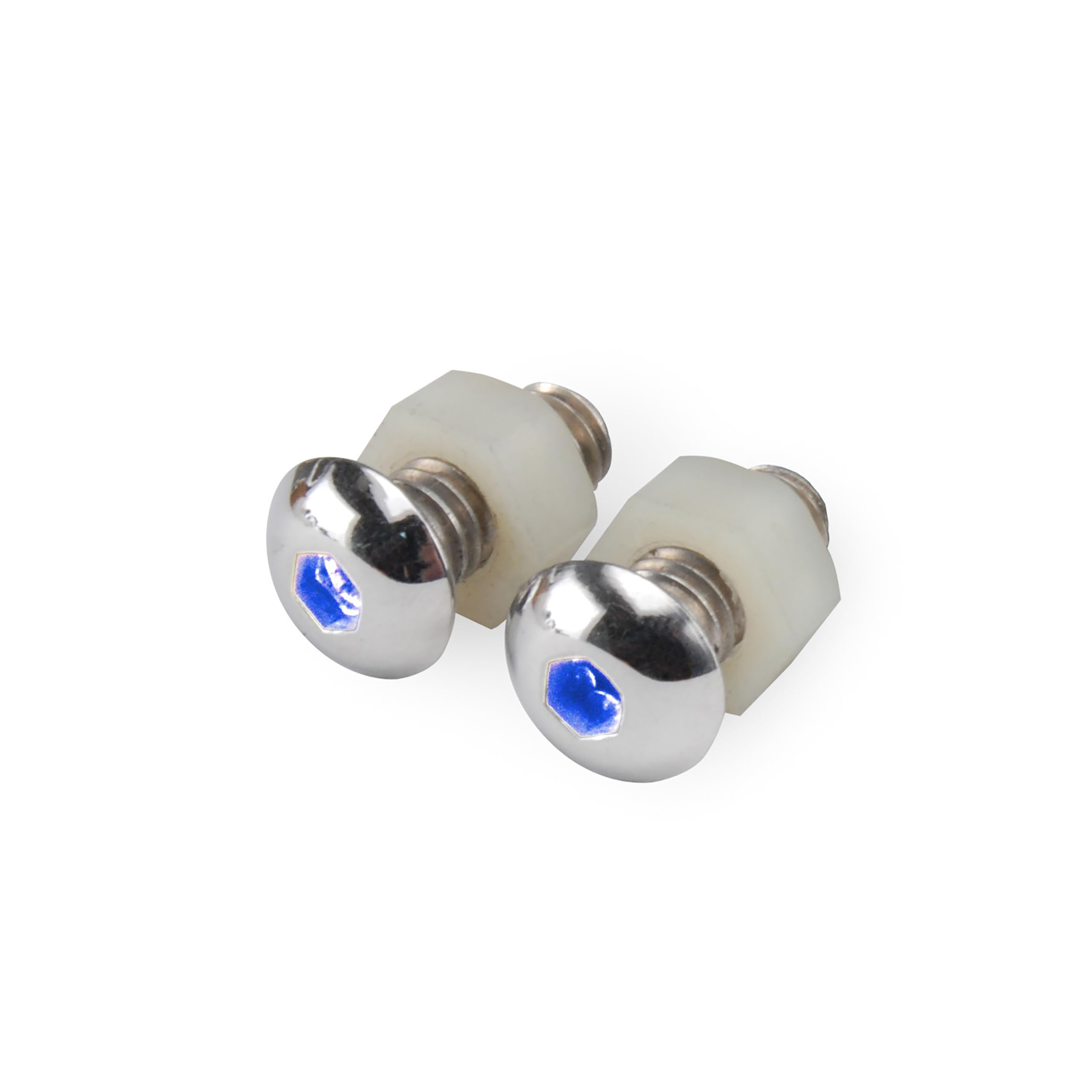 Lite'N Boltz Design Engineering 030307 Blue Accent Lighting - LED Lighted Button Head Bolts (Pack of 2)