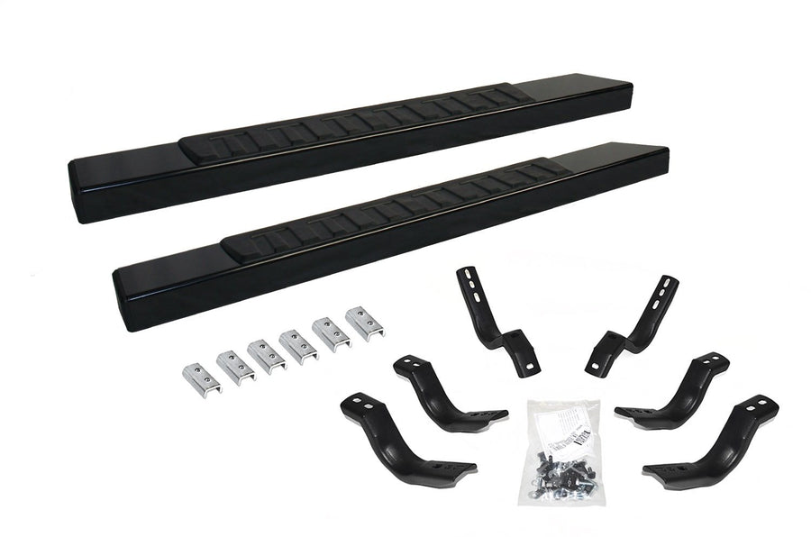 6" Go Rhino OE Xtreme II Sidesteps & Brackets | Galvanized Steel, Textured Black | 6862409952T | Fits 2009-2014 Dodge RAM 1500 Standard Cab; 2010-2024 Ram 2500/3500 Standard Cab
