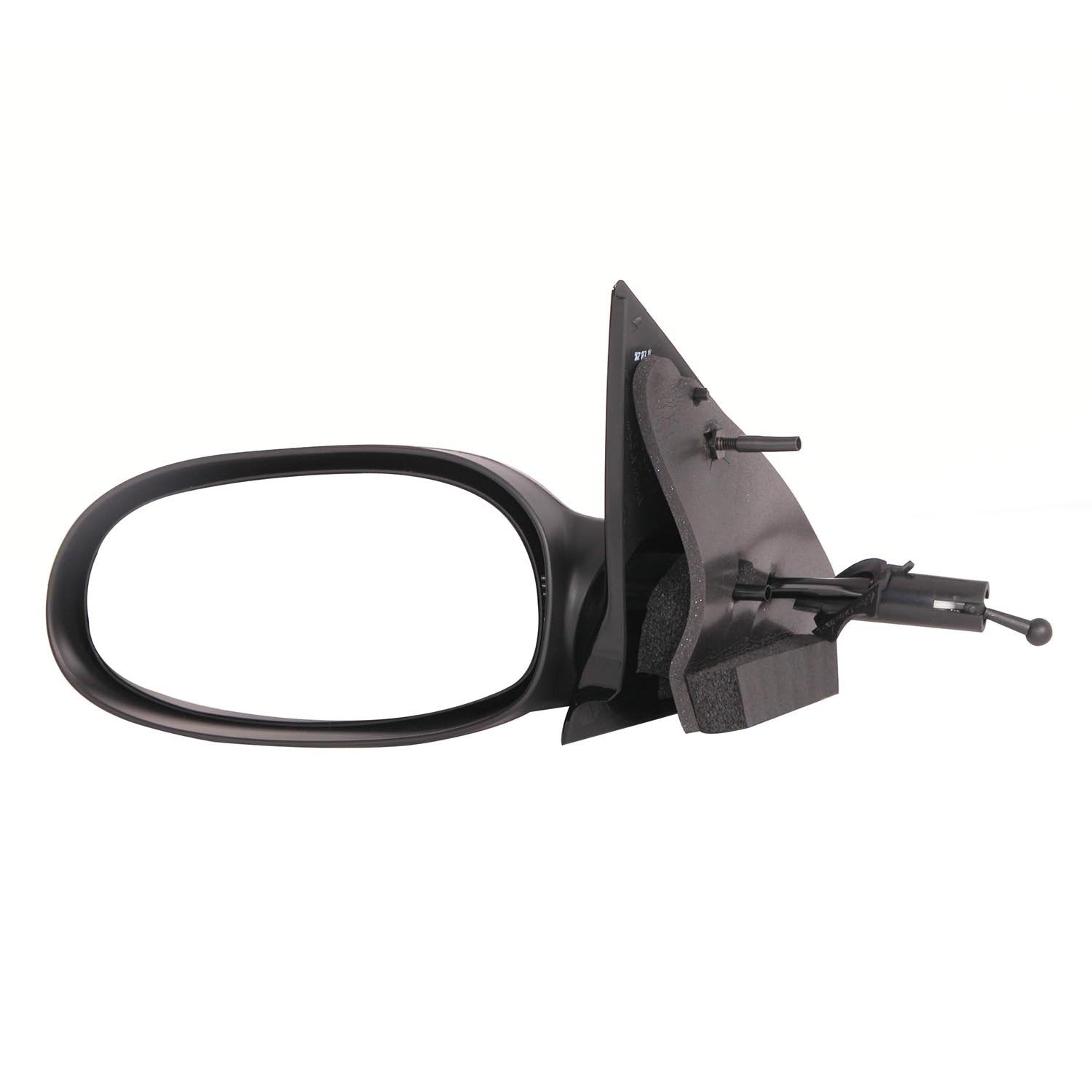 Driver Side CIPA 27598 OE Replacement Manual Outside Rearview Mirror (Black)
