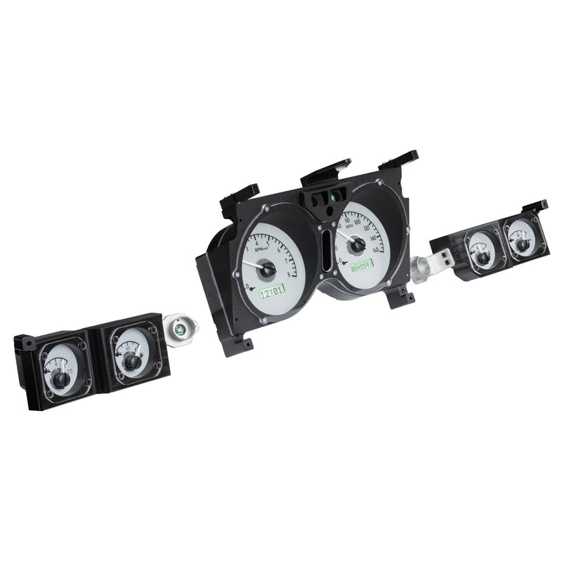 Chevy Chevelle / Monte Carlo 1973-77 VHX System, Silver Alloy Style Face, Red Display