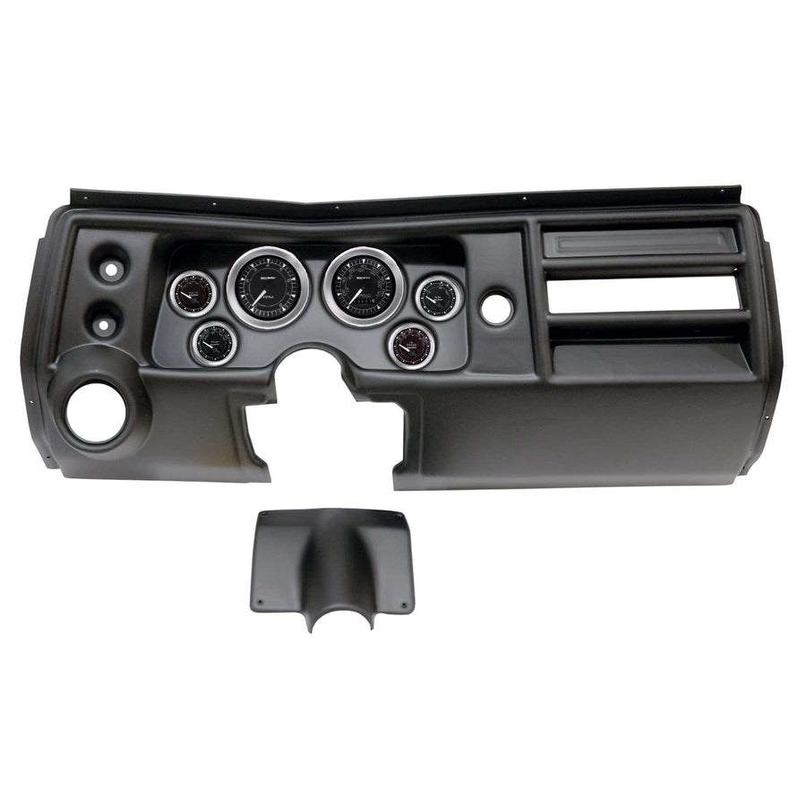 AutoMeter Dash Kit Direct Fit, (3 3/8" X2, 2 1/16" X4), Chevy Chevelle Vent 68, Chrono (2902-04)
