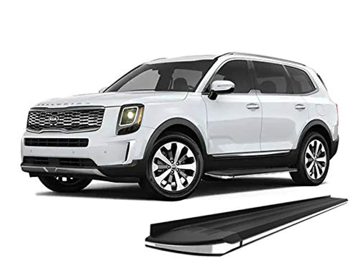 Exceed Black Horse Running Boards Compatible with 2020-2024 Kia Telluride|2020-2024 Hyundai Pallisade-EX-K376
