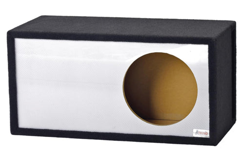 White Carbon Fiber - 10LSVB - 10 in Single Vented SPL - Proudly USA Built utilizing Our Liquid Ink Process