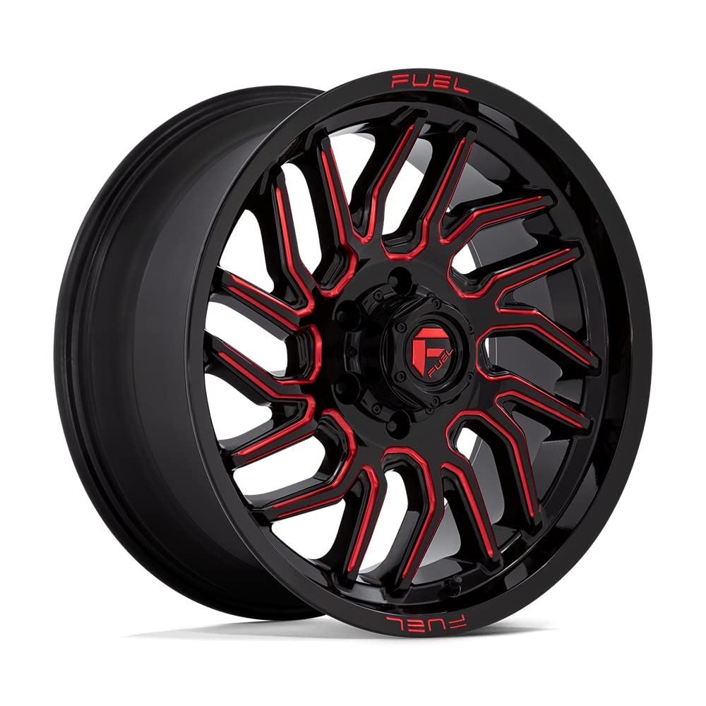Fuel Off-Road 20x9 D808 Hurricane Gloss Black Milled Red Tint Wheel 6x135 (20mm)