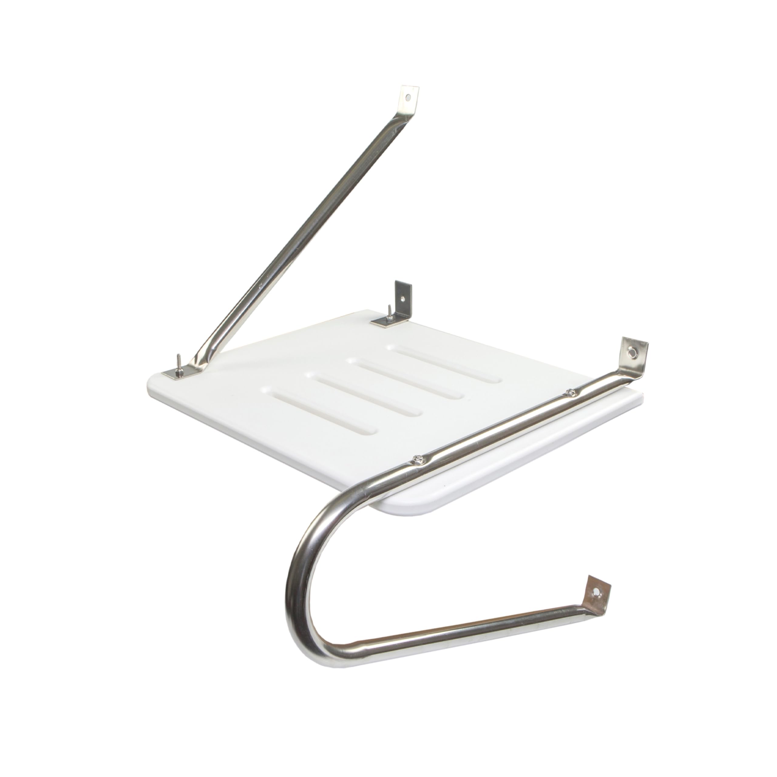 Poly Swim Platform Whitecap 67900 for Boats with Outboards - Single Rail, White