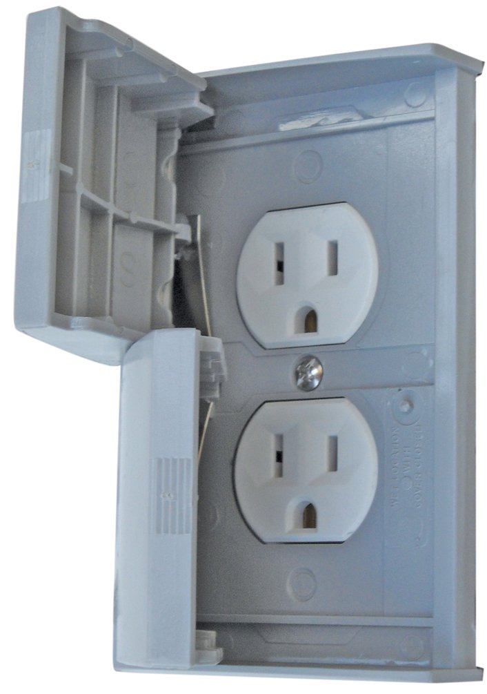 Gray Diamond 3780SCREC Standard Receptacle Cover with Outlet