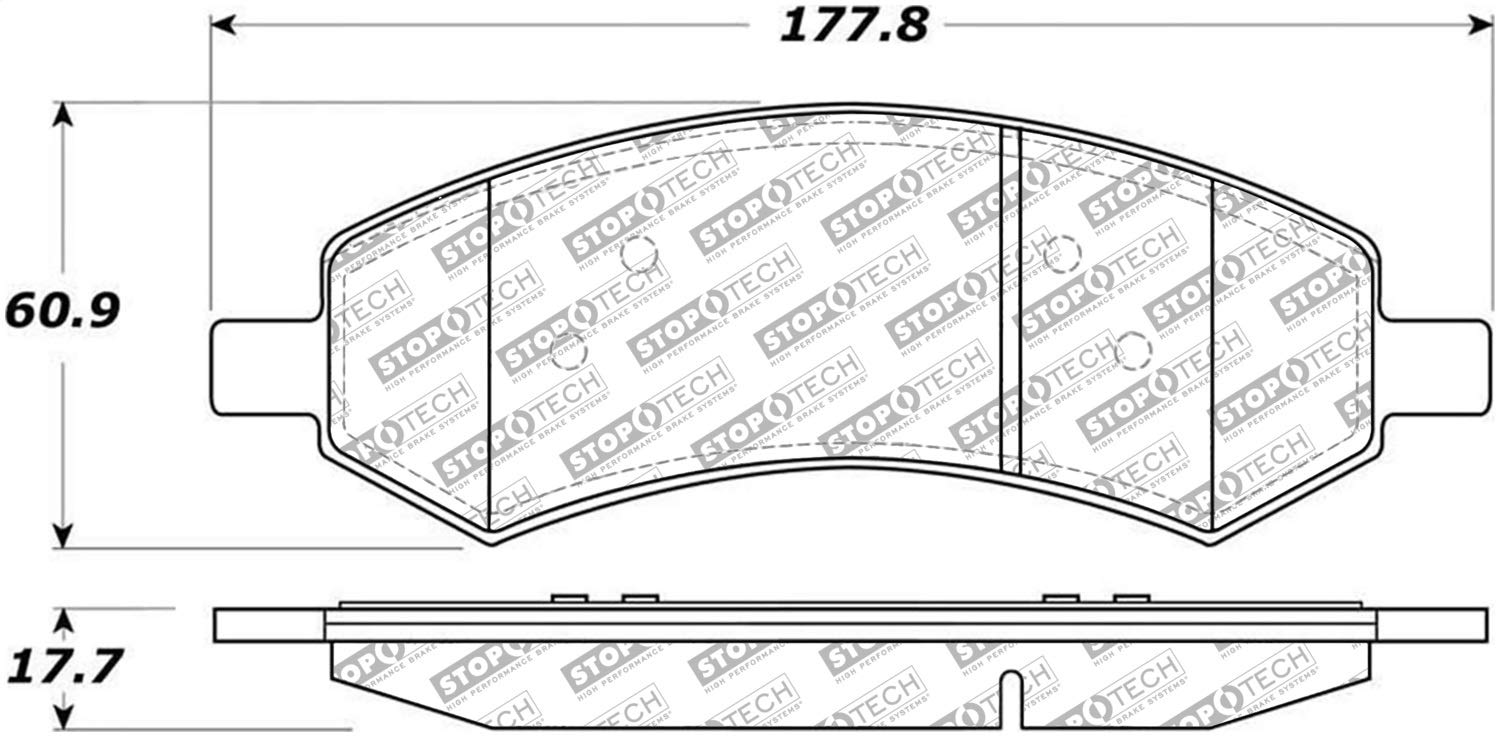Brake Pads StopTech 305.10840 Street Select with Hardware