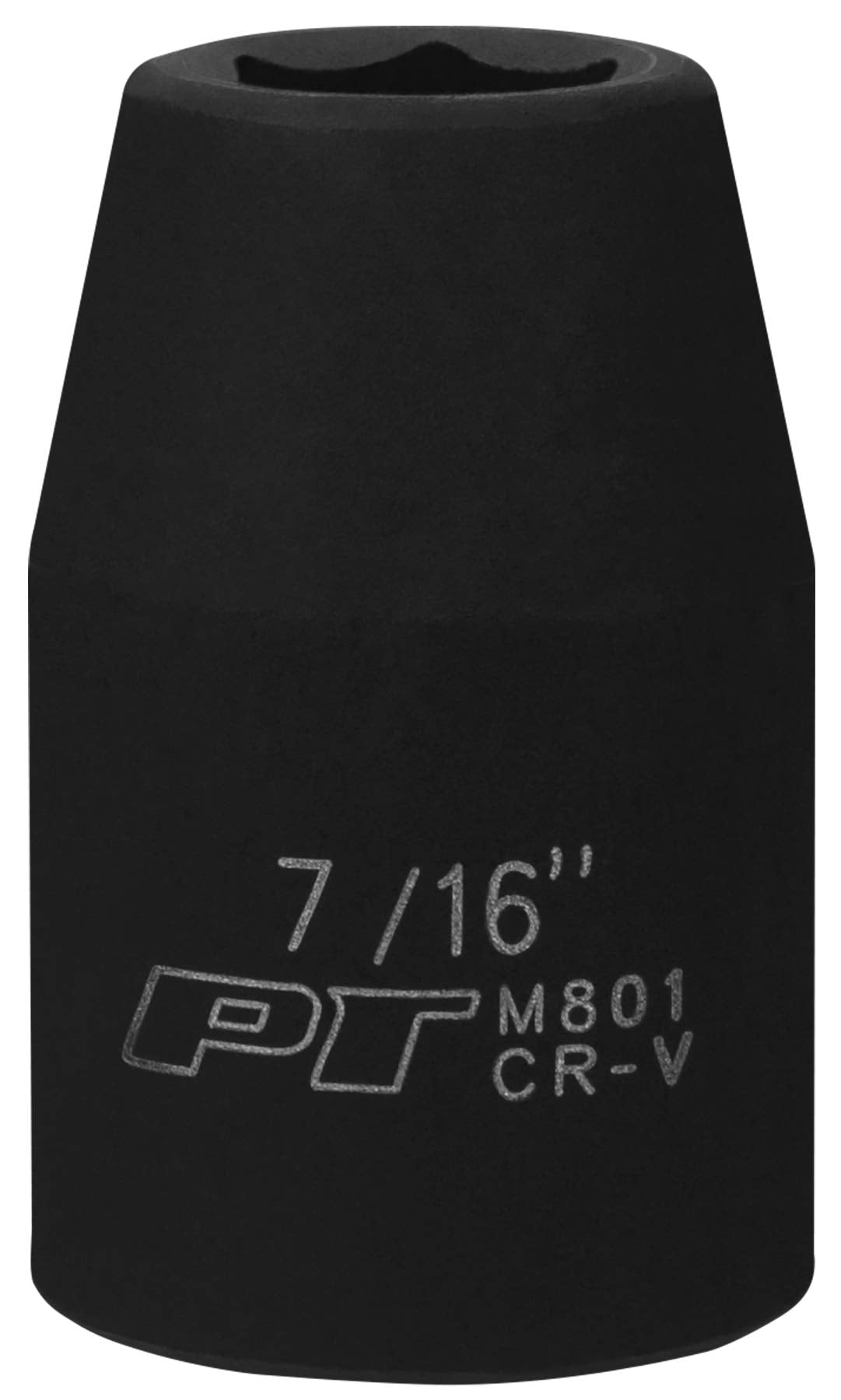 M801 Performance Tool 1/2 Drive 7/16 6-Point Impact Socket for Heavy-Duty Automotive Repairs and Maintenance