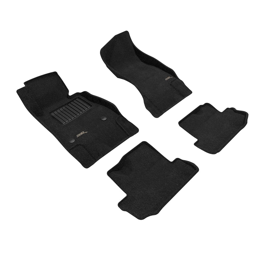 Custom Fit 3D MAXpider Elegant Floor Mat (Black) for Chevrolet Camaro 2016-2022 - Complete Set