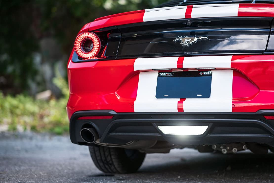 Ford Mustang XB License Plate Lights: Morimoto Lighting (15-20 / Pair) LF7910