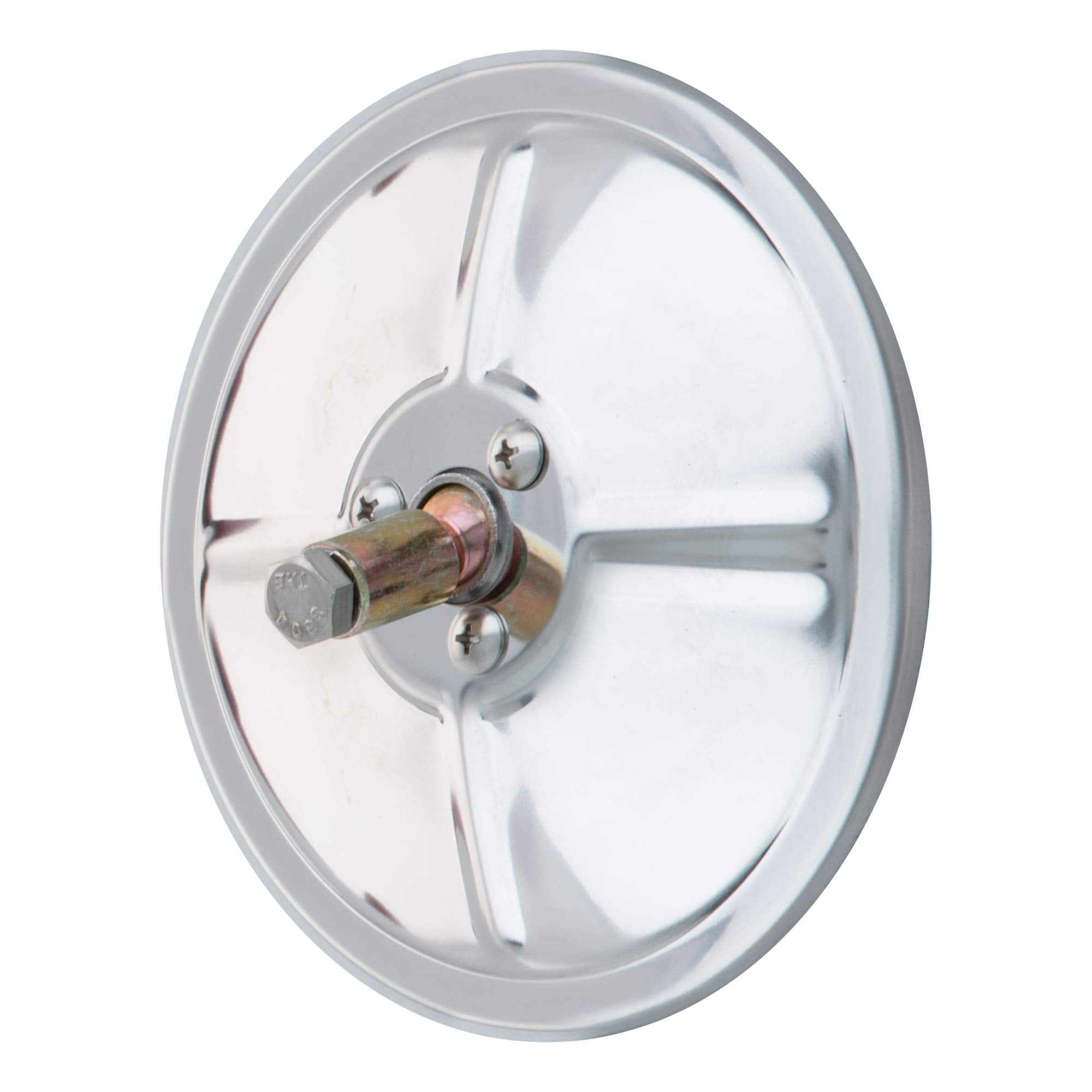 6-Inch RETRAC Stainless Steel Center-Mount Convex Mirror Head, Universal Driver or Passenger Side