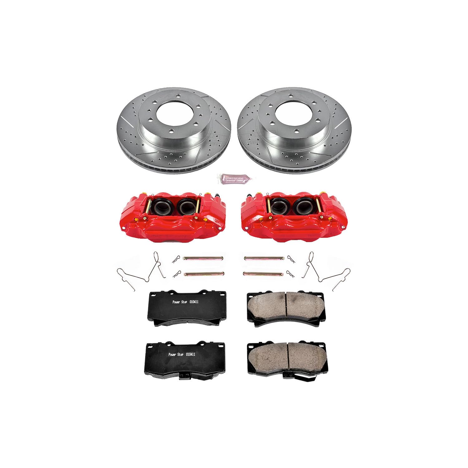 Power Stop Z23 KC3035 Evolution Sport Performance 1-Click Brake Kit with Caliper For Hummer H3 2006-2010 | Hummer H3T 2009-2010 [Vehicle Specific]