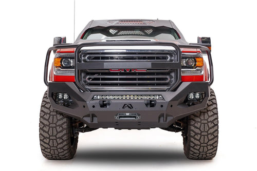 Fab Fours 15-18 Matrix Front Bumper with Full Grill Guard Sierra 2500 or 3500 Hd (GM15-X2850-1)