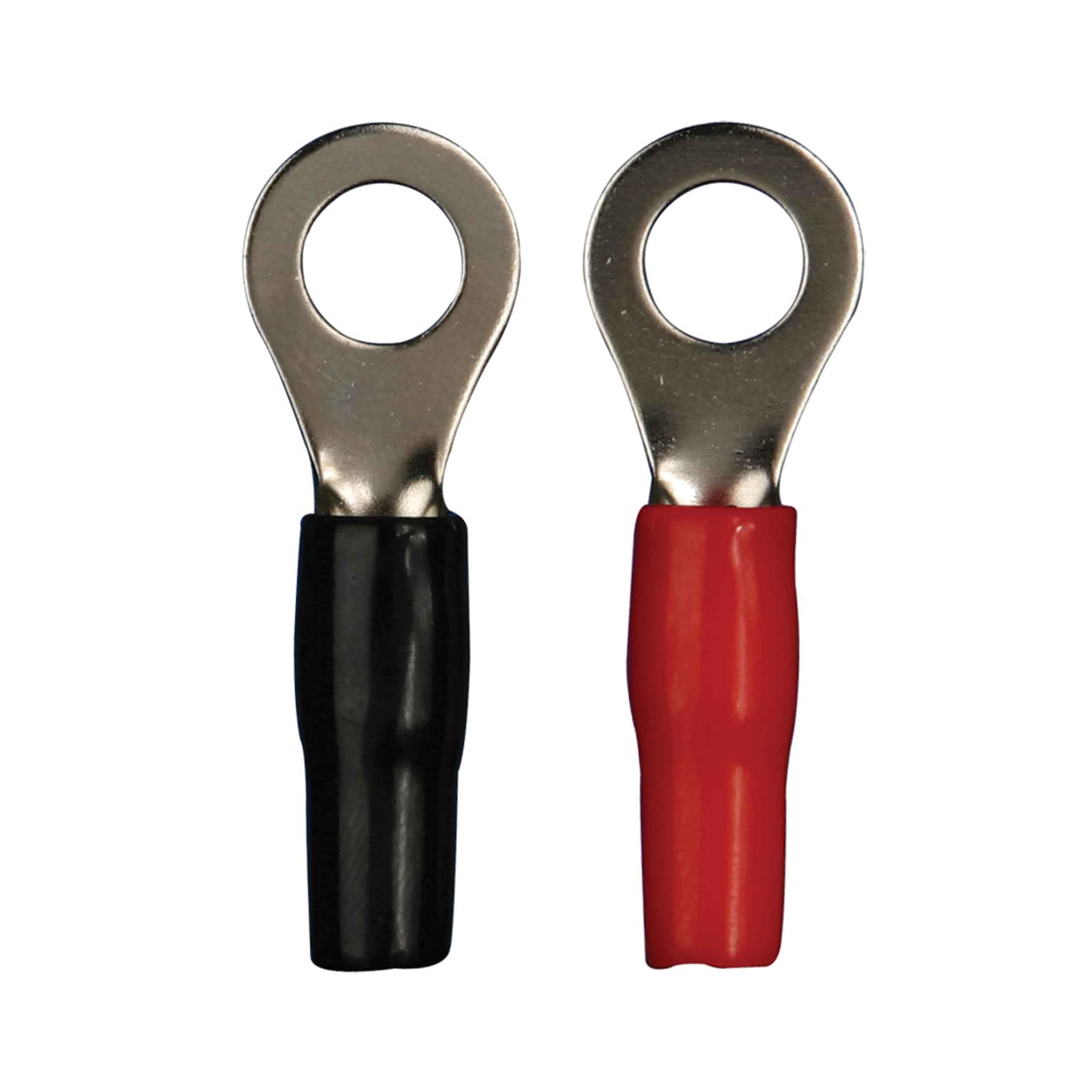 Install Bay 1 - 0 Gauge IB1GNRT-50 Nickel Ring Terminals, 50-Pack