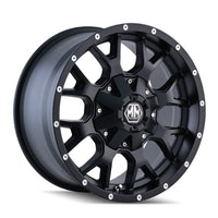 MAYHEM (8015) WARRIOR MATTE BLACK 17X9 5-127/5-139.7 -12MM 87MM Wheel