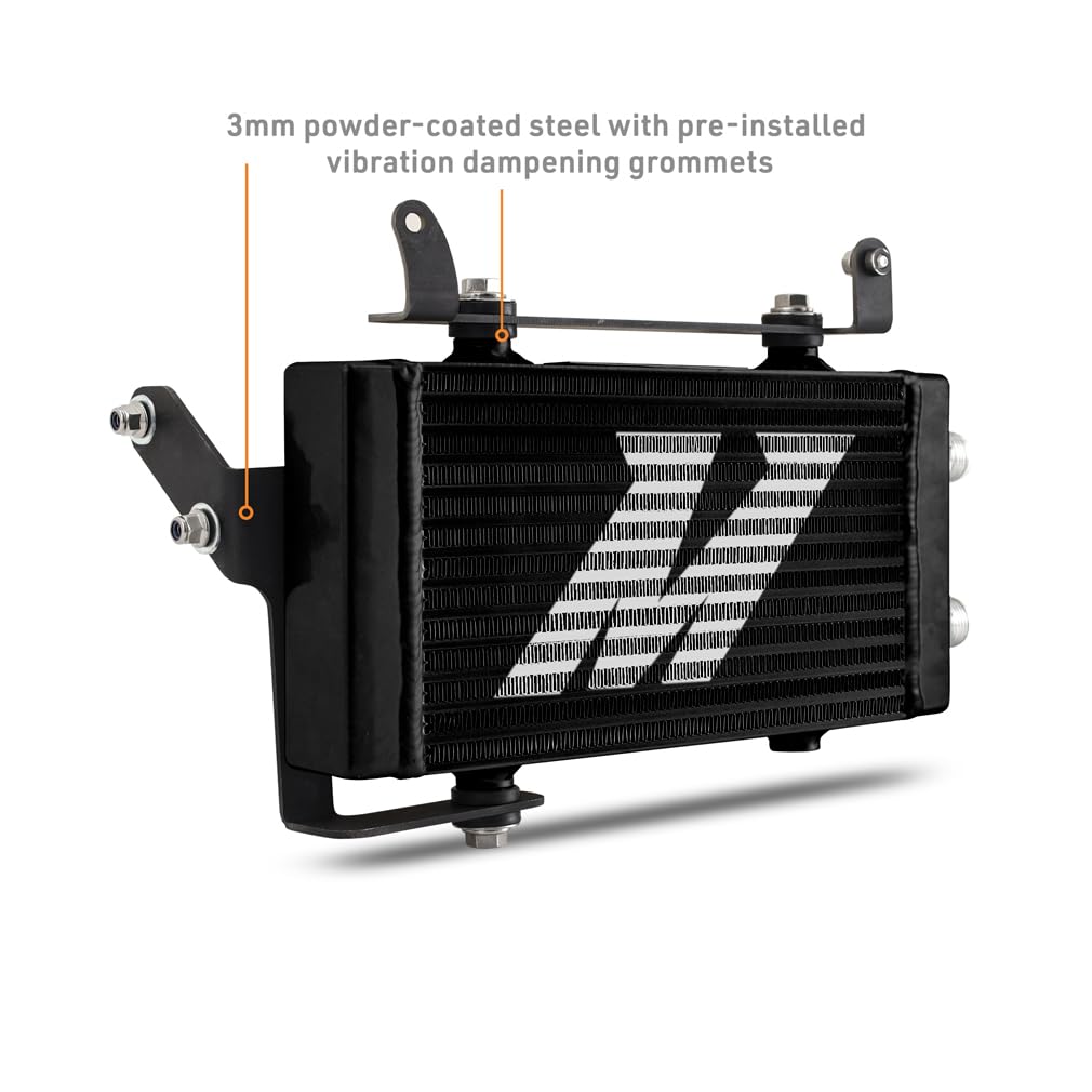 Mishimoto Black Cooler Oil Cooler Kit, Non-Thermostatic