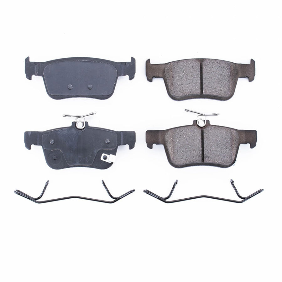 Power Stop Front Brake Kit For Acura Integra 2024-25 |Honda Civic 2016-21 |Civic 2023-25 |RDX 2019-25 - Ceramic Brake Pads With Installation Hardware, 17-1878