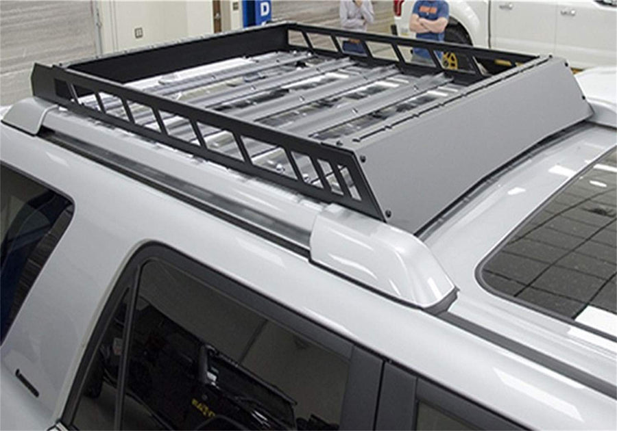 Modular Roof Rack RealTruck for Toyota 4Runner | Aluminum, Textured Black, Aerodynamic Design | T102MRF | Fits 2010-2023 Toyota 4Runner SUV