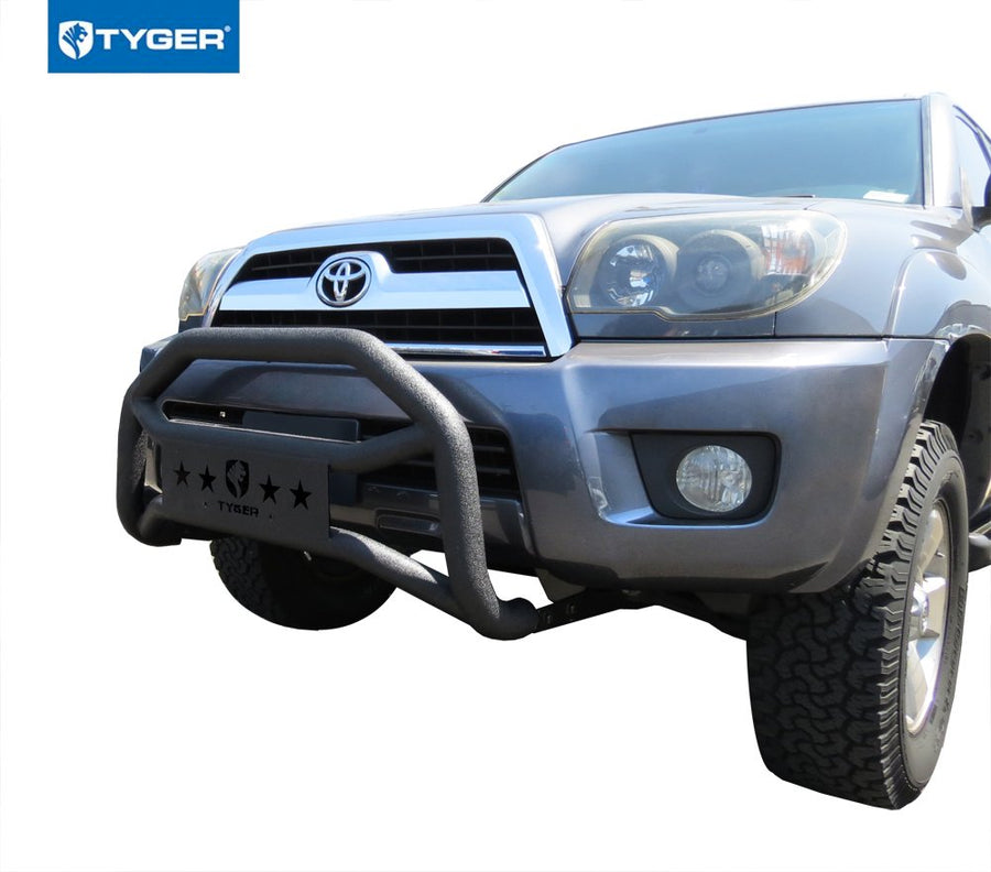 Front Bumper Guard Tyger Auto TG-GD6T60458 Compatible with 2003-2009 Toyota 4Runner | Textured Black | Light Mount | Bull Bar