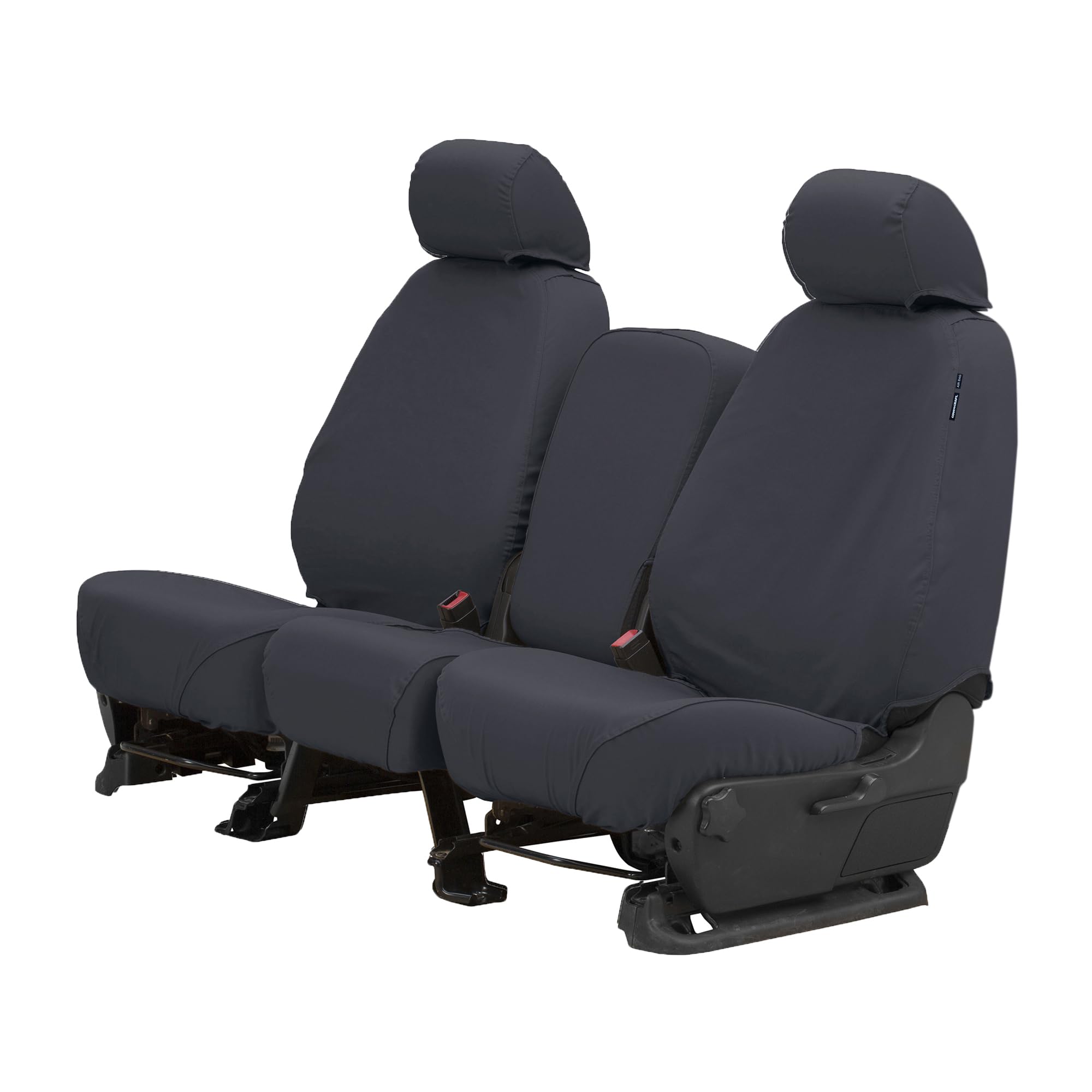 Covercraft Custom Seat Covers Polycotton | Fits 2023-2025 Honda Pilot | 2nd Row 40/20/40 Bench Seat, Charcoal