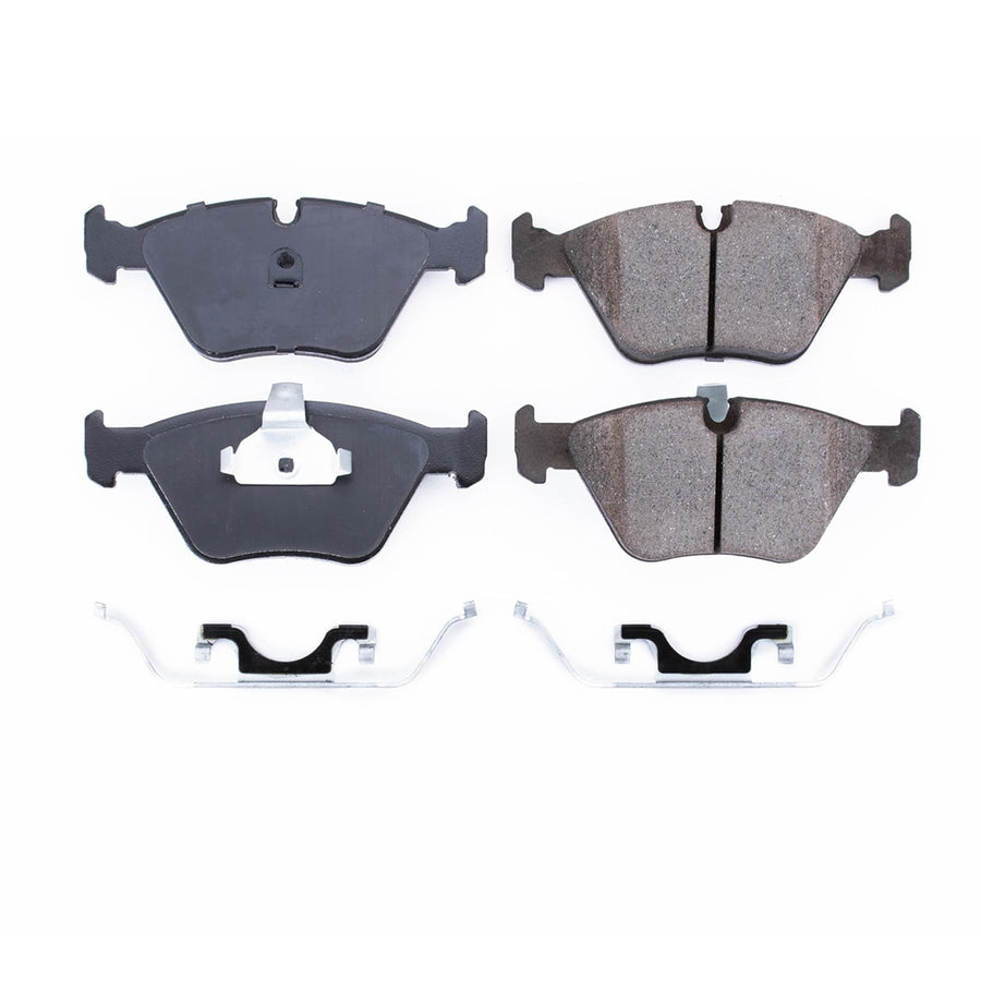Power Stop Front Brake Kit For 528i 1997-00 |BMW 525i 2001-05 |M3 2005-06 - Ceramic Brake Pads With Installation Hardware, 17-725