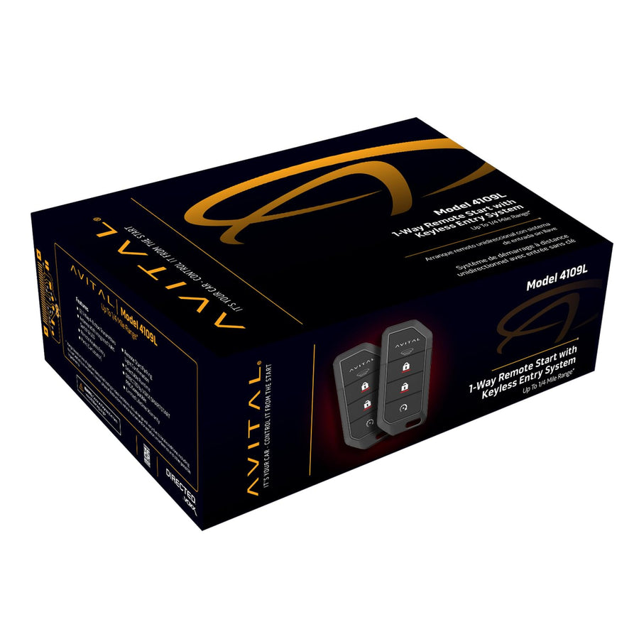 1-Way Remote Start System Avital 4109L with Two 4-Button Remotes