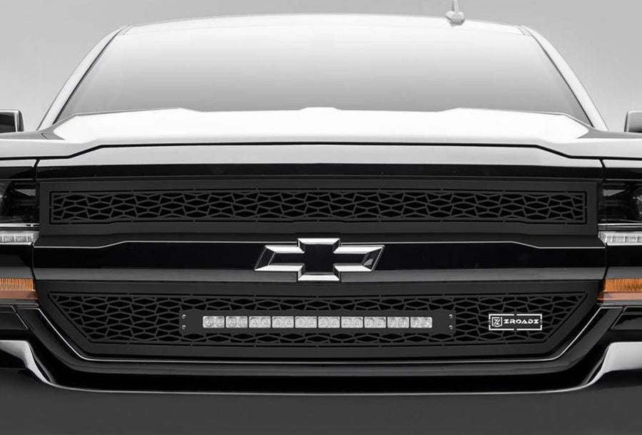 ZROADZ T-Rex Z311281 Black Chevrolet Silverado Grille, 1 Pack