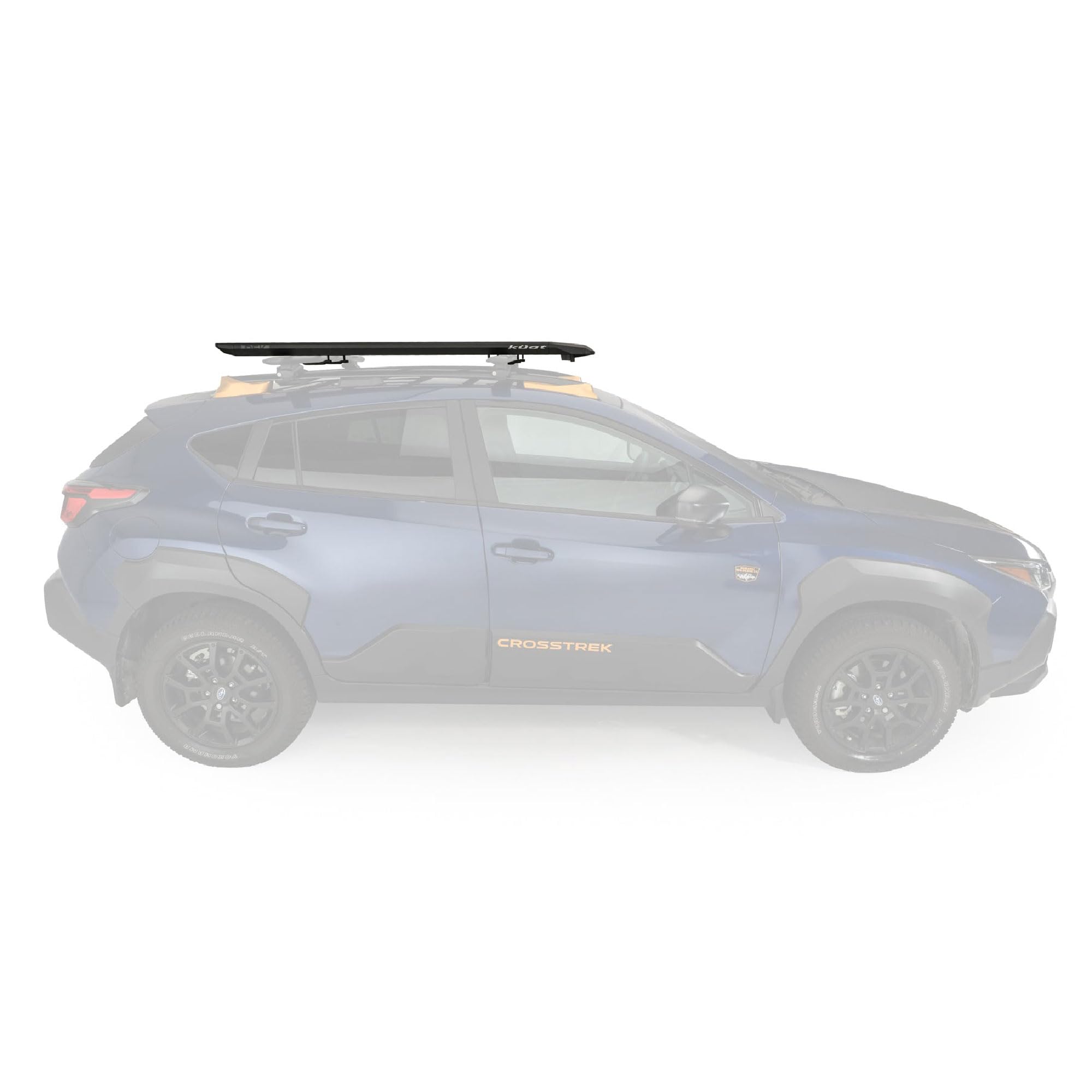 DEK KUAT Crossbar Mounted Rooftop Platform Rack Non-Lit with Adjustable Crossbars and Universal Secure Mounting System, 300lbs Capacity, 54" W x 80" L