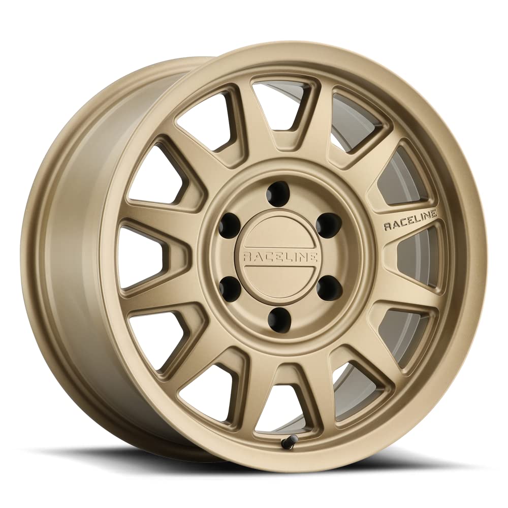Raceline 952BZ AERO HD Wheels Bronze 17X8.5"5X150 Bolt Pattern 0mm Offset/(4.72"B/S) 12 Spoke Aluminum Passenger Car Rims Full Size Replacement