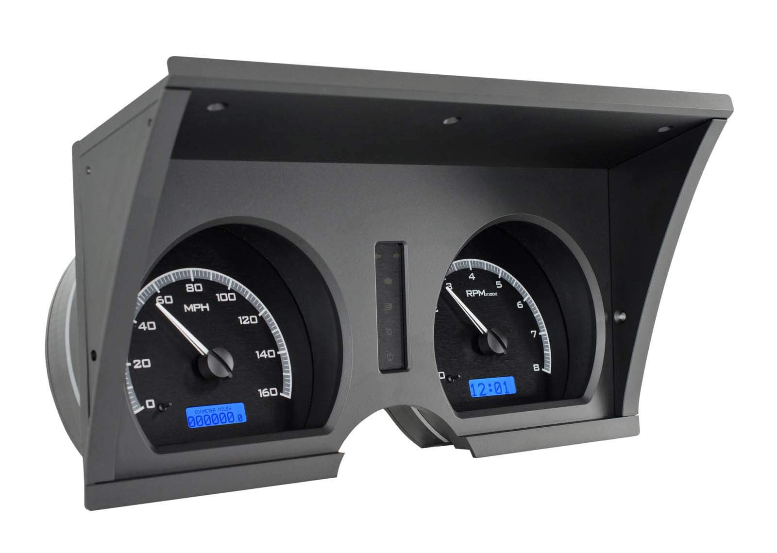 Dakota Digital VHX-78C-VET-K-B Analog Dash Gauges Black Alloy Blue 78-82 Chevy Corvette