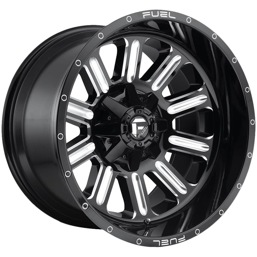 D620 Fuel Hardline 20x9 6x135/6x5.5" +19mm Black/Milled Wheel Rim 20" Inch D62020909856