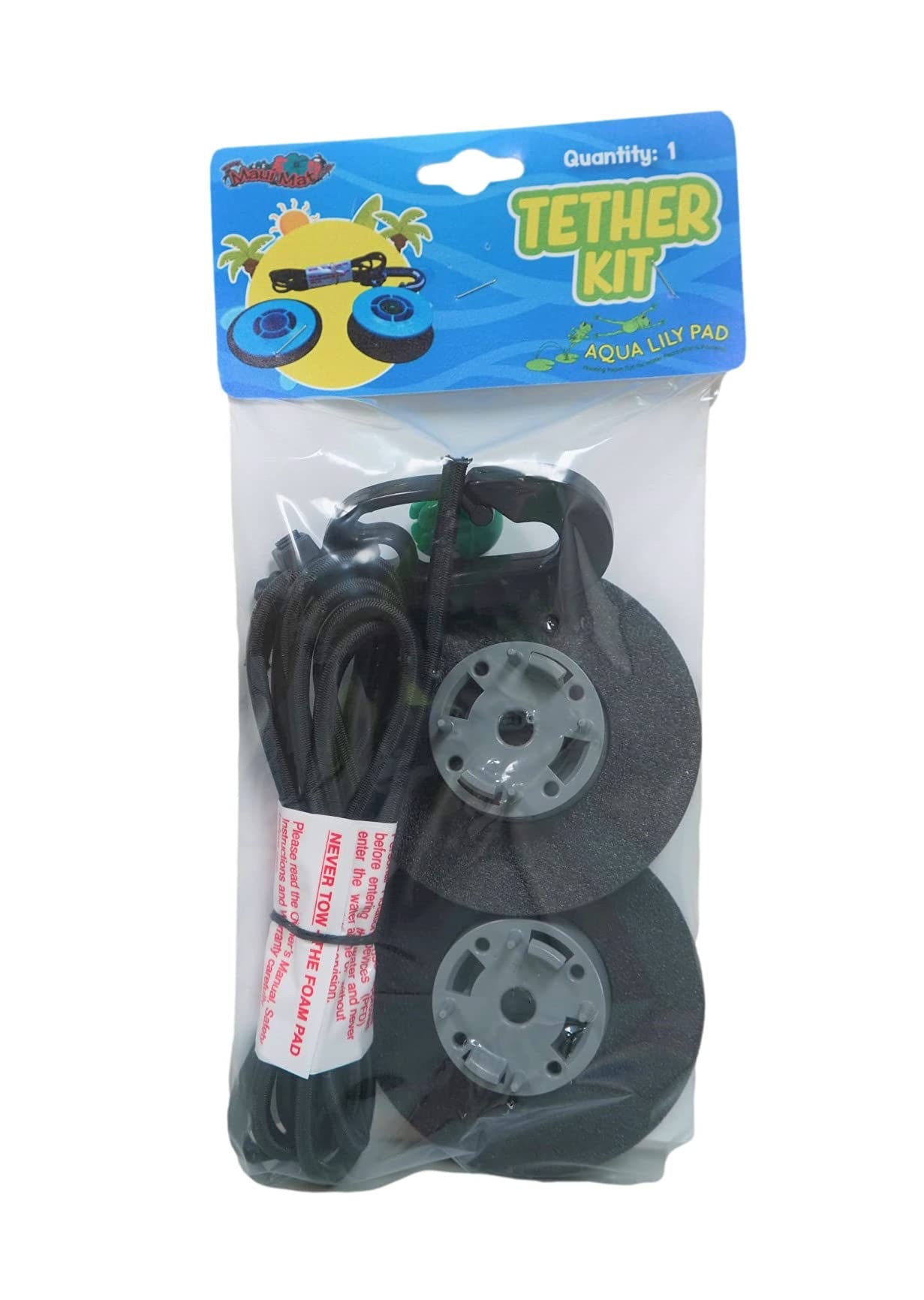 Replacement Aqua Lily Pad Tether Kit (Includes Grommet and Tether) -Works with All Brands of Pads 1 3/8" to 1 3/4"